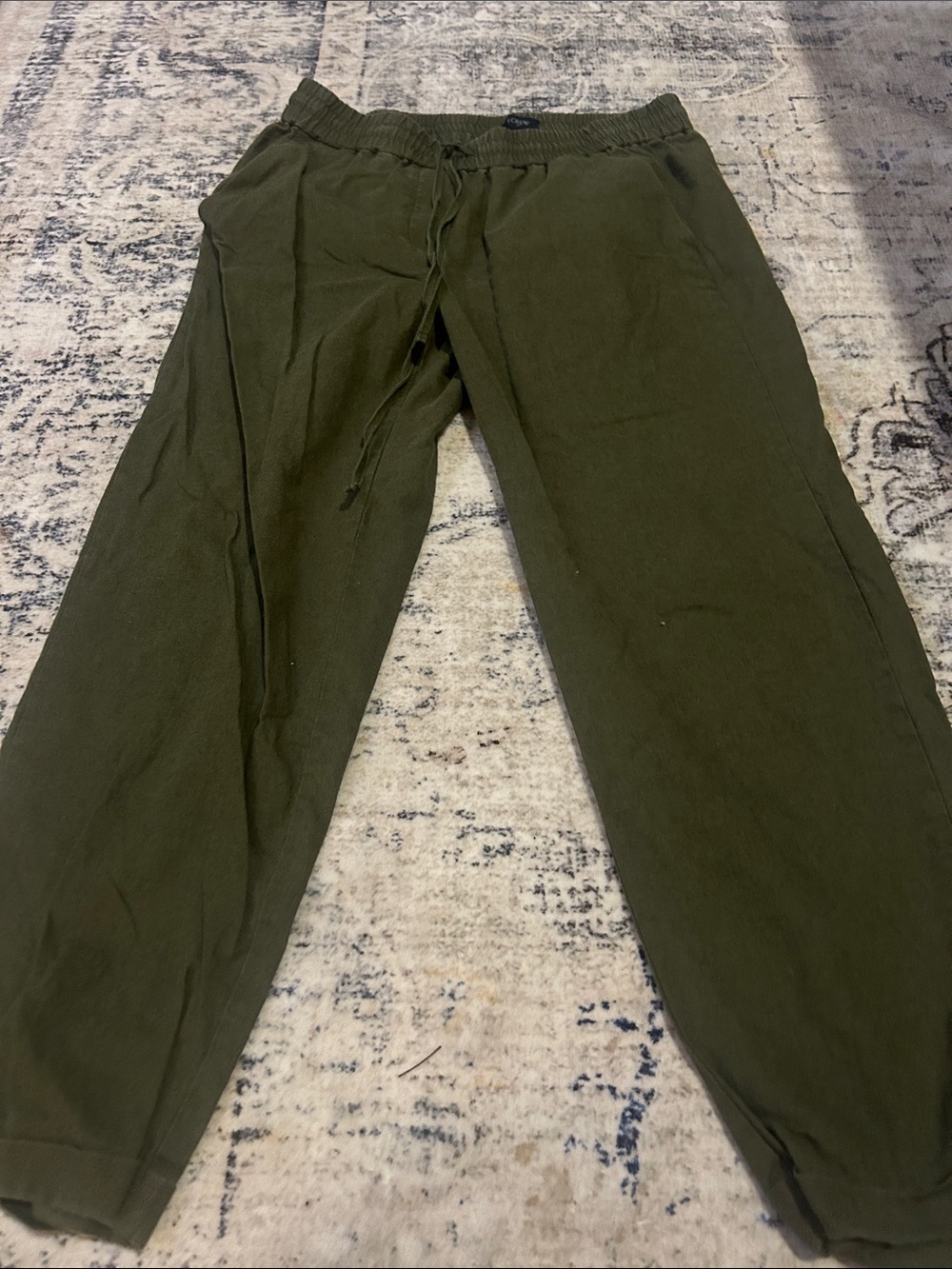 J. Crew Olive Green Drawstring Joggers